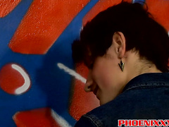 Young Brunette rides Blond's long Cock