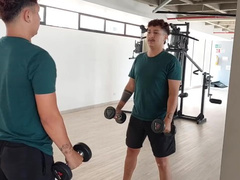 After the gym, a good handjob.