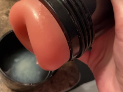 Twink Collecting Loads of Cum