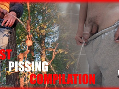 Public pissing compilation - Big Cock and balls, uncut