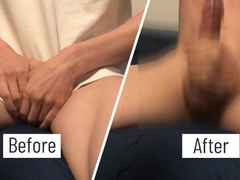 Metamorphosis masturbation of fair-skinned boys. Embarrassing voice and mass ejaculation at the time