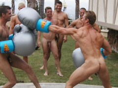 8 YOUNG MUSCLE JOCKS COMPETE NAKED FOR A REALITY SHOW