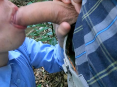 i masturbate with my huge cock in the woods with my twink