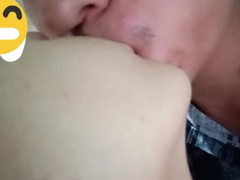 Deeply lip kissing and sucking my ex bf nipples. He gets excited and shouts God dam fuck me