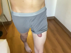 Teasing Myself in a Motel | Bulge Boxer Briefs | HD 60fps