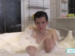 Hot Brunette Rainbow Boy Xander Masturbates His Hard Cock!