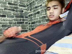 Spidey CJ Dy Jerking Off and Giving His Camera Man a Blowjob