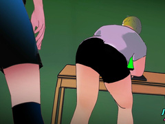 MY STRAIGHT FRIEND GAVE ME A LITTLE HELP ON THE COMPUTER - GAY YAOI HENTAI ANIME