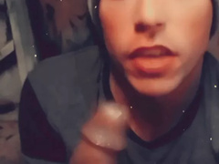 White femboi milking BBC