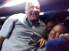 older step dad showing off cock for mates