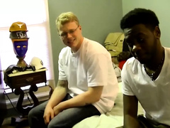 Big black cock dude fucking a white dude in the ass
