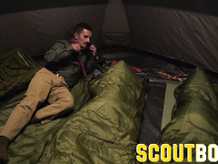 ScoutBoys Austin Young fucked outside in tent by older daddy